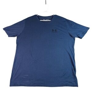Under‎ Armour HeatGear Loose Fit T-Shirt Moisture Wicking Blue Men's XL